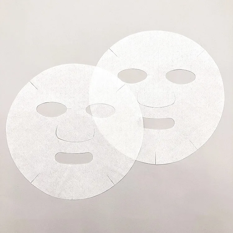 China Factory OEM Customized 100% White Bamboo Fiber Mask Sheet For Face Cosmetic Beauty Skin Care Sheet Mask