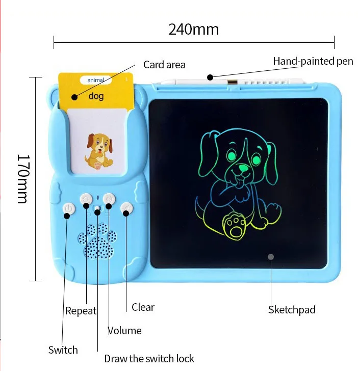 Multi Languages Flash Card Reader Portable Design Lightweight Body Flash Card Reader