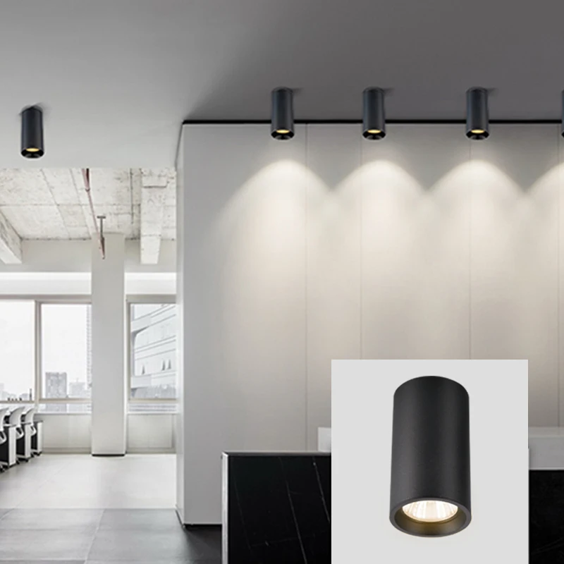 Indoor Lighting Fixture Pure Aluminium Led Ceiling Light Gu10 Surface Mounted Spot Light Living Room Aluminum 90 Modern 100 900