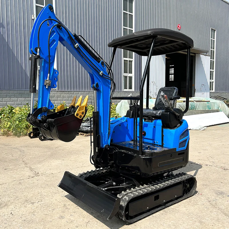 CE 1ton  1.6T excavator cheap price best rubber tire mini hydraulic excavator
