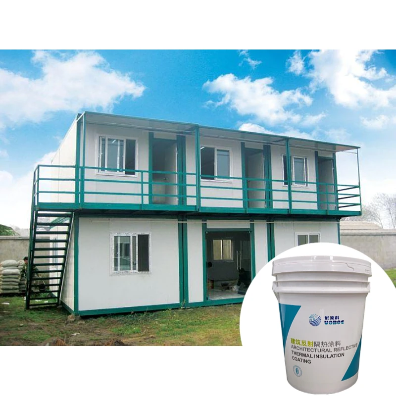 
ECO Friendly Waterborne Coating Cool Roof Paint Prefab House Outer Wall Heat insulation coating 