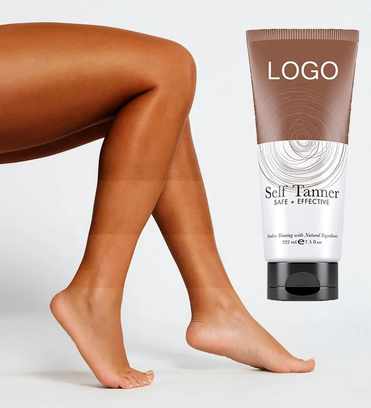 oem women sunless self-tanning lotion instant natural face body self tanning cream stay bronze lotion shiny tan lotion