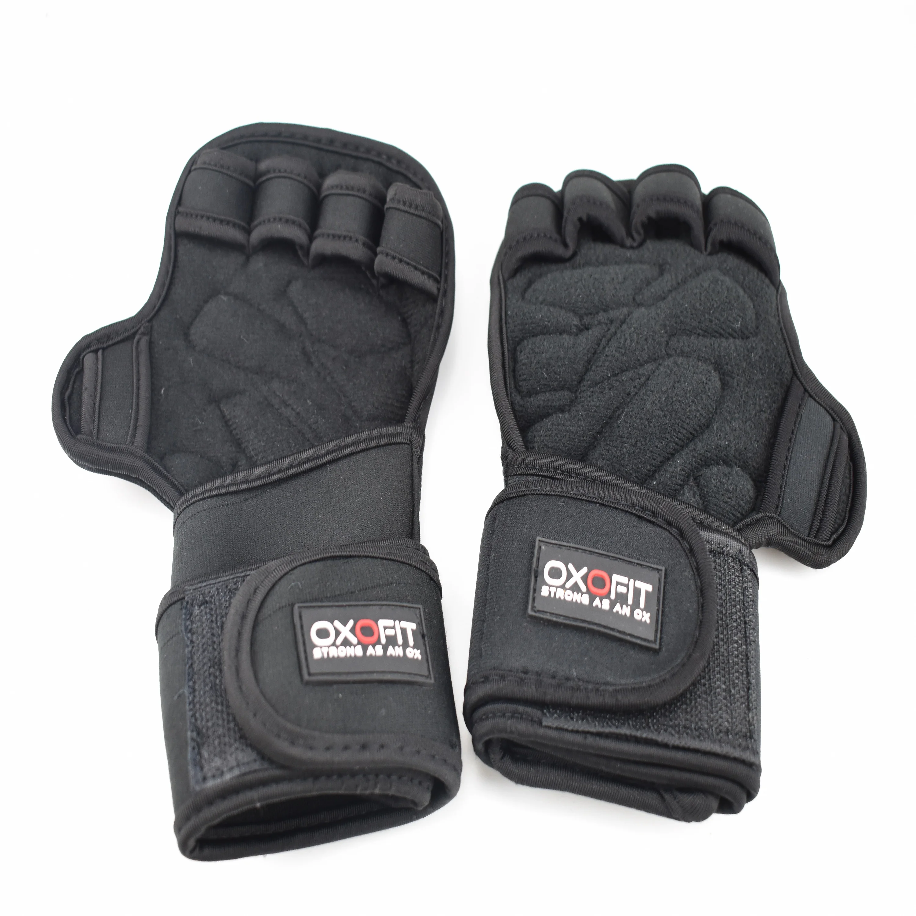 
Anti Slip Breathable Sports Workout Fitness Training Lifting Weight Gloves with Wrist Straps Gym Gloves 