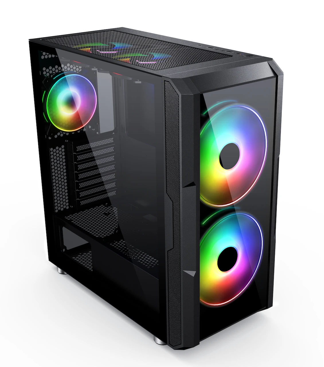 SAMA tempered glass full tower computer case usb 3.0 gaming casing pc ARGB atx computer case
