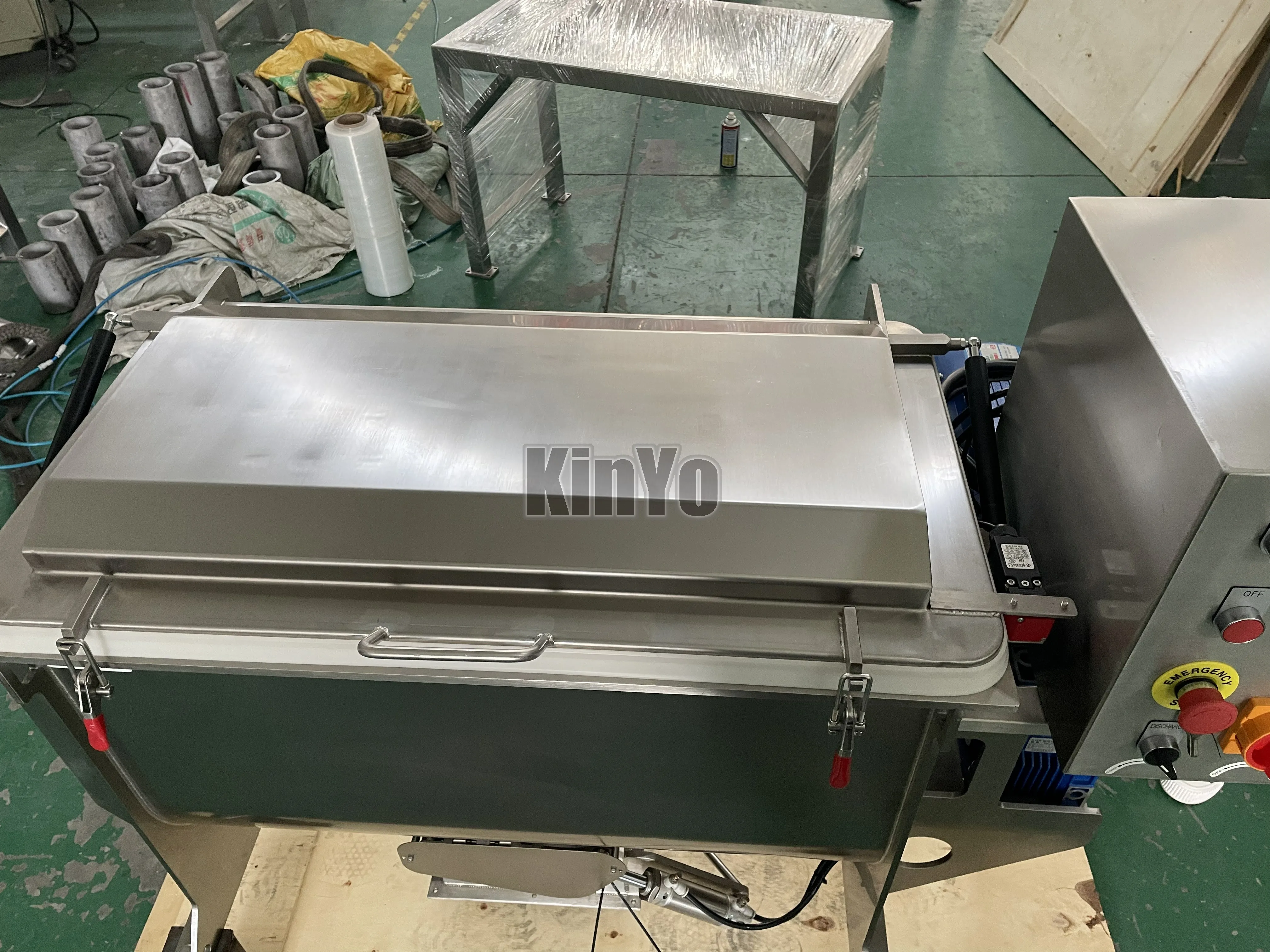 Manufacturer KinYo SS304 SS316 SS316L 200L coffee milk powder animal feed bake mixes cosmetics food spices  Spiral Ribbon Mixer