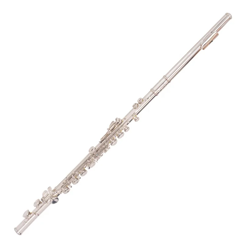 Wholesale Flute Instrument Copper C Tone Silver Nickel Plated Silver Model 16 Hole Closed Hole White OEM Muratsu Alto Flute G 16