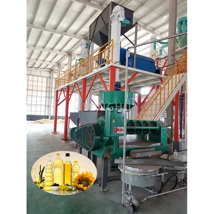 20Tons Oil Pressing Machine for Sun Flower Seeds Appliances Extraction Peanut Production Press Oil