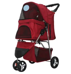 Three Foot Doll Stroller and Outdoor Travel Pet Trolley  with Multi Windows
