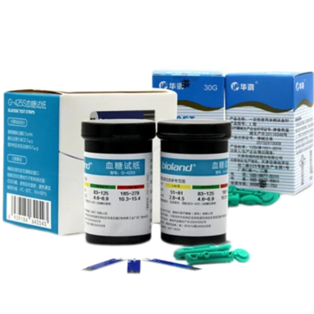 YTD Clinical Proved Glucose Test Strip for Glucose Monitor Home Blood Glucose Test Strip Test Diabetic Tester CE Manual 2 Years