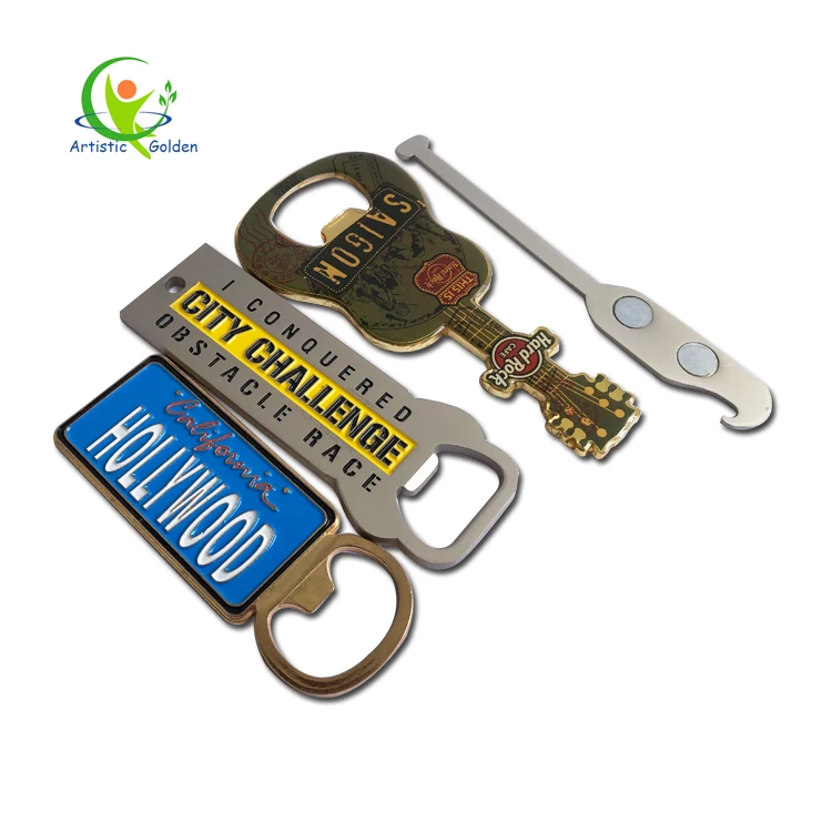 Wood Handle Keychain Fridge Magnet Customize Business Card Steel Souvenir Fridge Mange Bottle Opener//