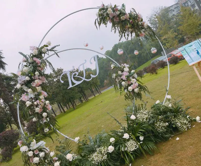 Hot Selling Wedding Backdrop Arch Elegant Wedding Gold Metal balloon arch stand For Party Events Decoration
