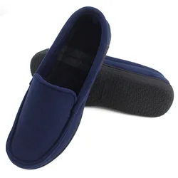 Custom indoor outdoor man slippers with closed-back soft comfortable slippers