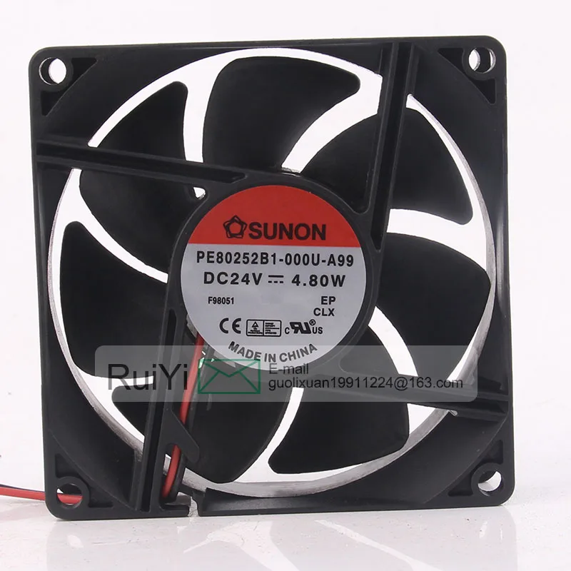 PE80252B1-000U-A99 F98051 EP CLX DC 24V 4 8 W центробежный промышленный вытяжной осевой безщеточный вентилятор