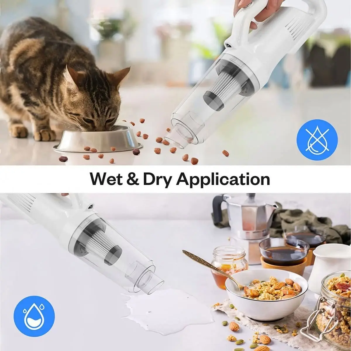 High Power Cordless Handheld Vacuum Cleaner Portable Dust Collection Rechargeable Vacuum Cleaner for Home