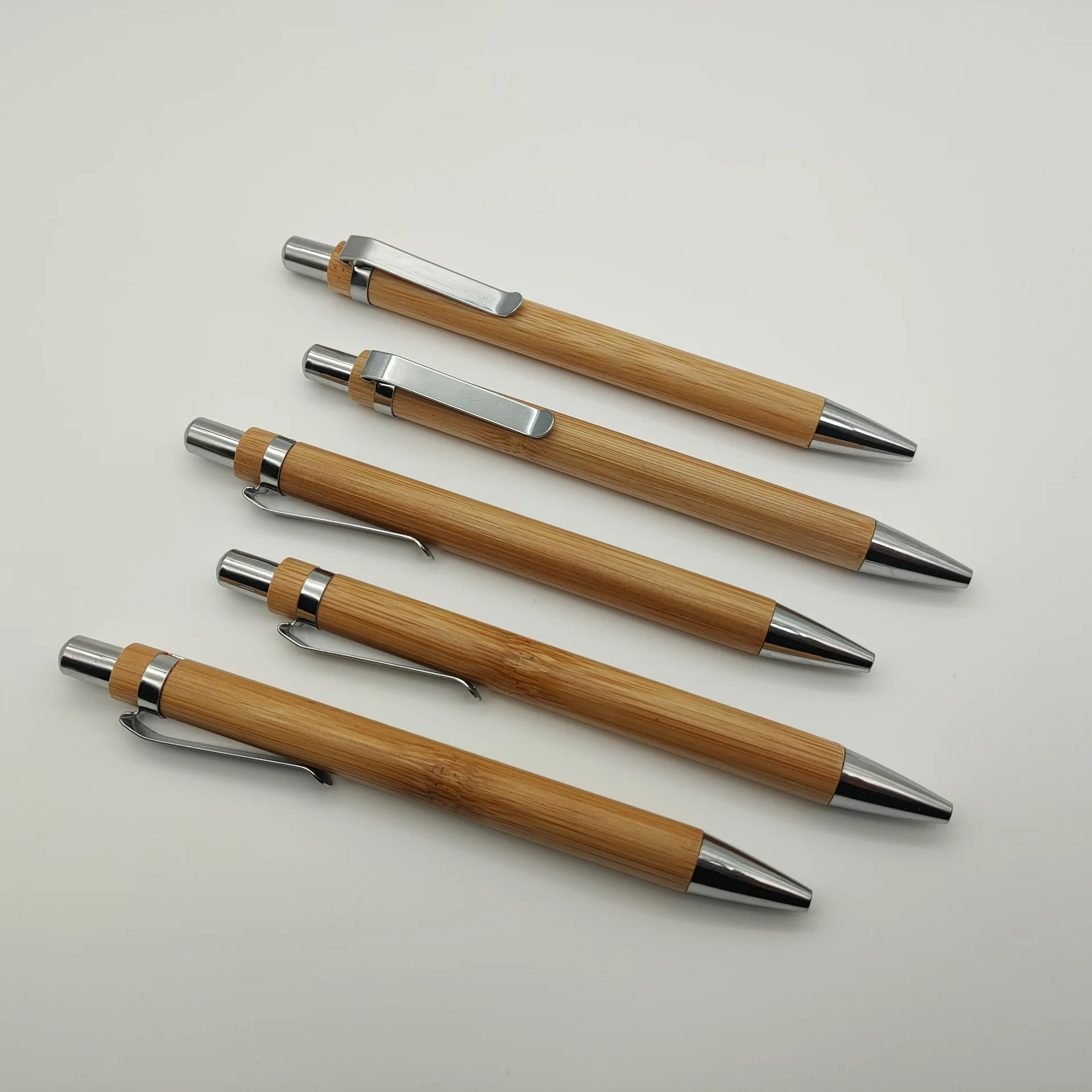 2023 Low Moq High Quality eco friendly bamboo wood pen  with customized engraving logo for promotion
