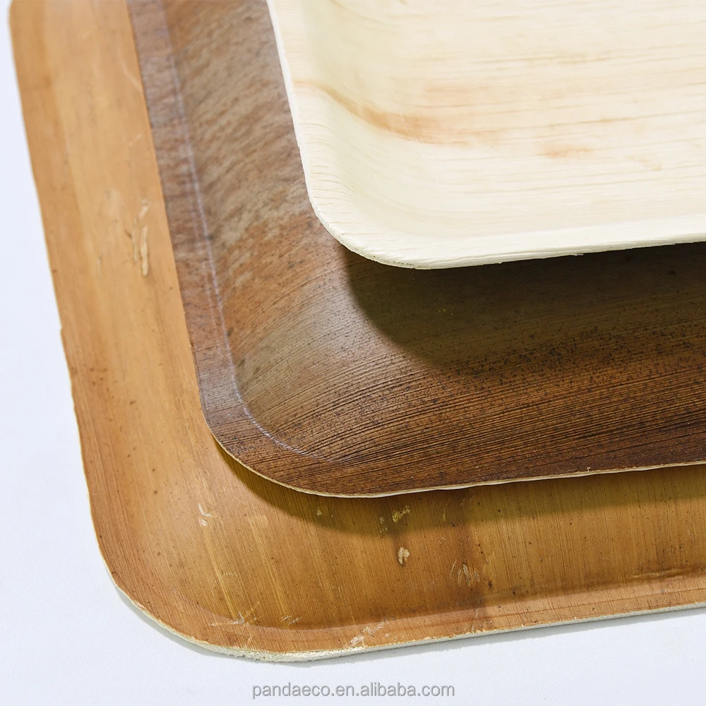 Biodegradable Hot Sale Manufacturer Palm Leaf tableware 6 inch Disposable Palm Leaf Plate for Home