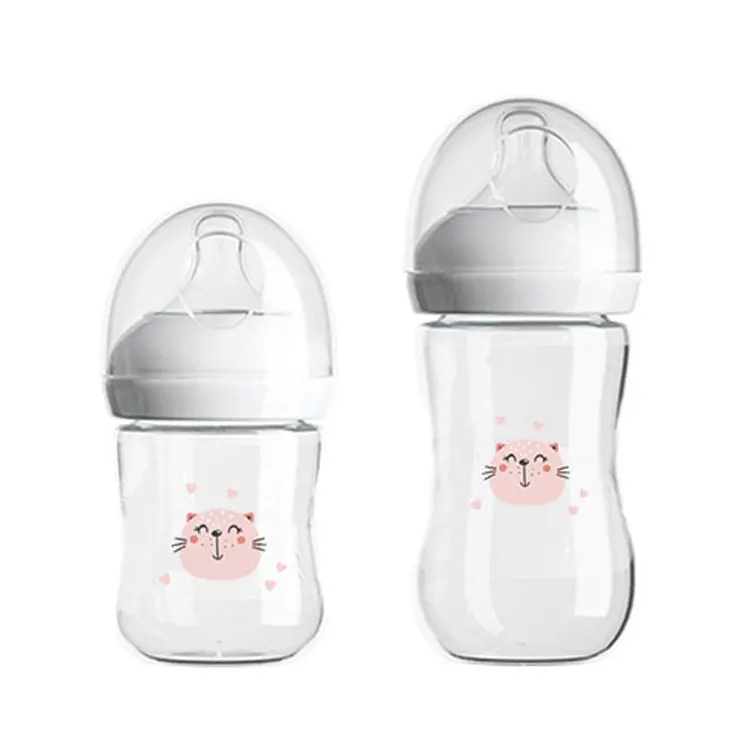 Feeding Articles Baby Bottle Wide Neck Feeding Care BPA Free Silica Gel 240ML Technology Low Price Water Bottle