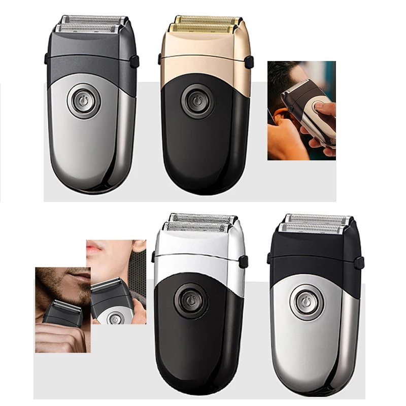 Komingdon Rechargeable Electric Shaver Men Reciprocating 2 in 1 Waterproof Foil Razor Bald Hair Pop-up Sideburn Trimmer Machine
