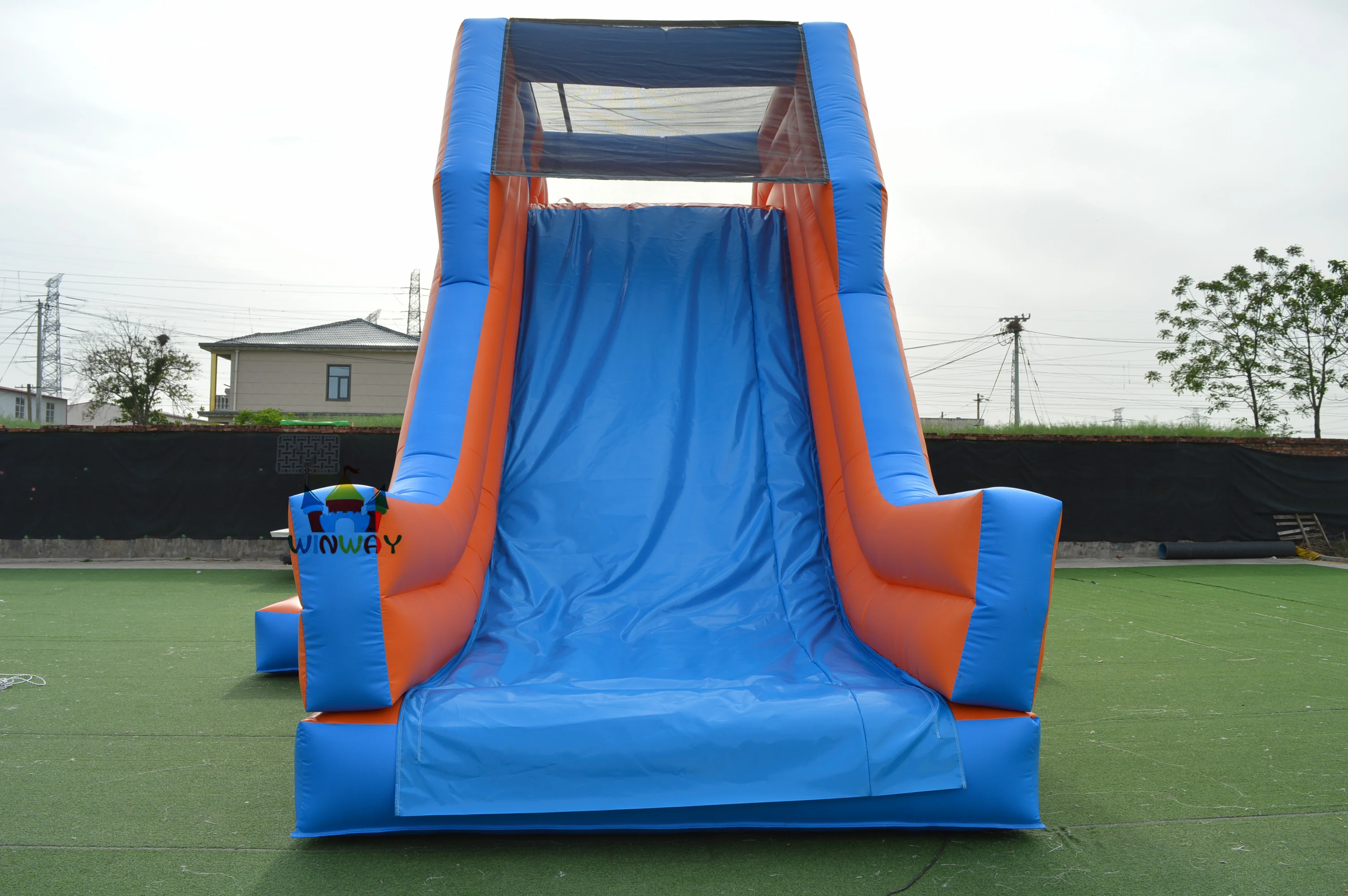 Commercial Inflatable Games Inflatable Climbing Wall With Slide Inflatable Rock Climbing Wall Tower Mountain Obstacle Course