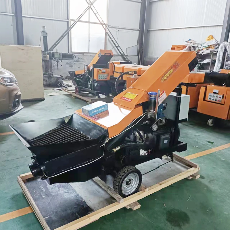 Electric powered concrete pump engine driven construction concrete pump motorized concrete pump