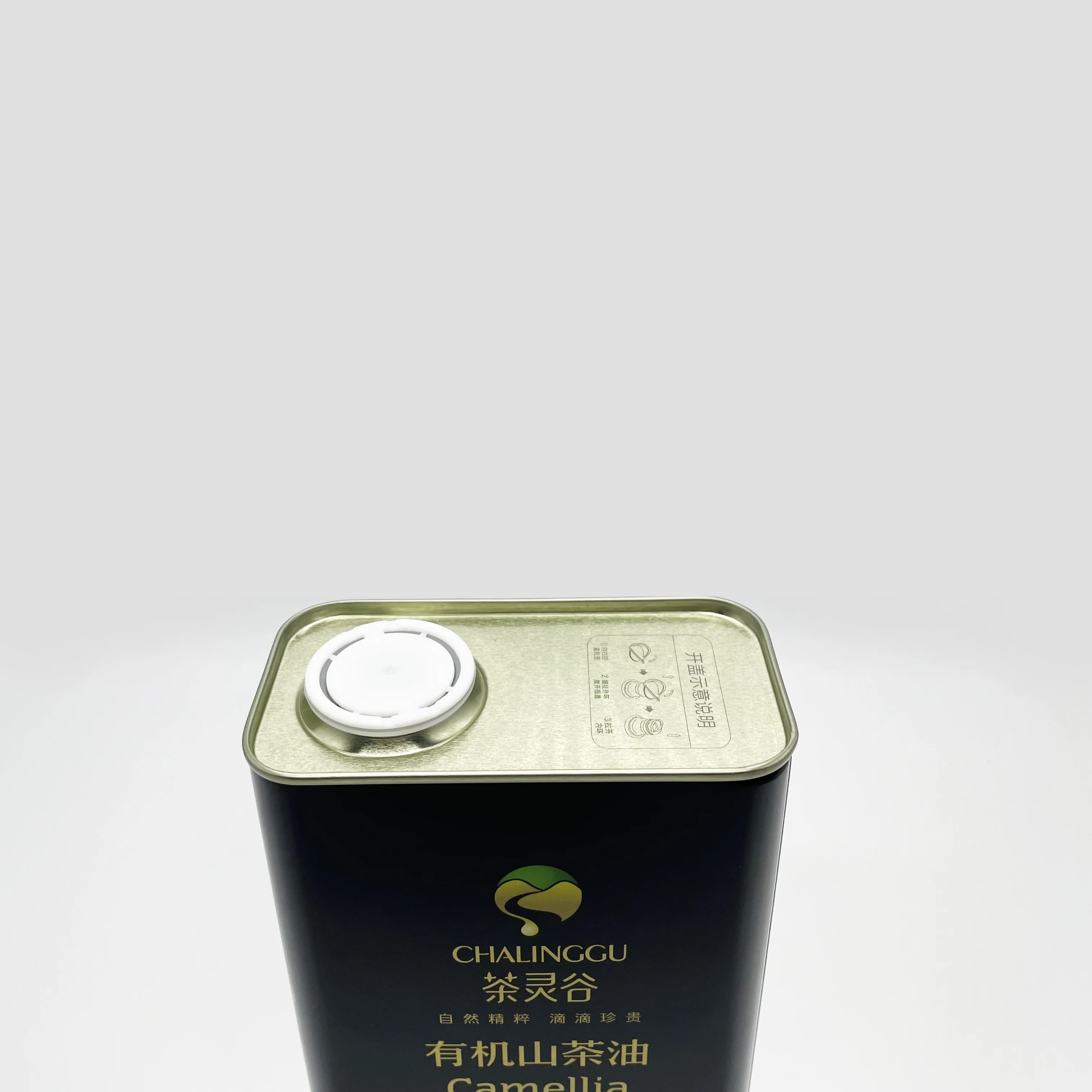 High quality product food grade tinplate 1.6L metal tin cans for camellia oil storage