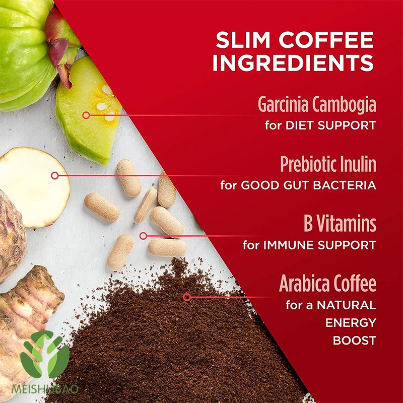 Hot selling food grade slimming powder weight loss coffee instant powder Slimming coffee powder