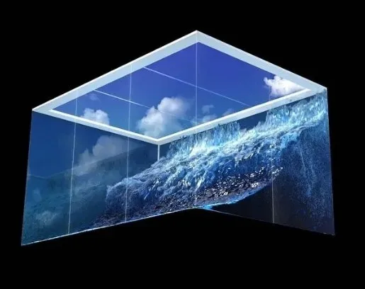 Yake naked-eye 3D led screen outdoor standard Waterproof full color  LED advertising wall  front rear maintenance led display