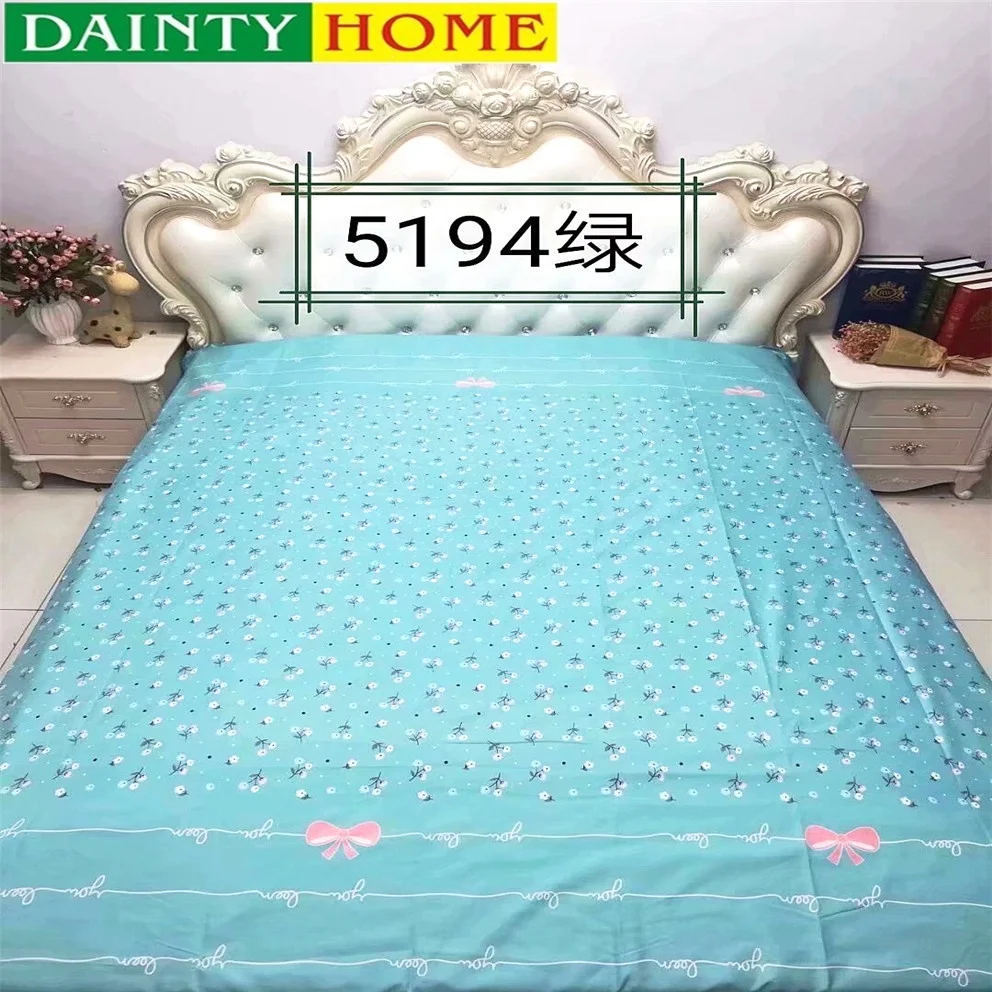 Printed fabrics plaid cute bed sheets materials for children home textile for home bedding sheets