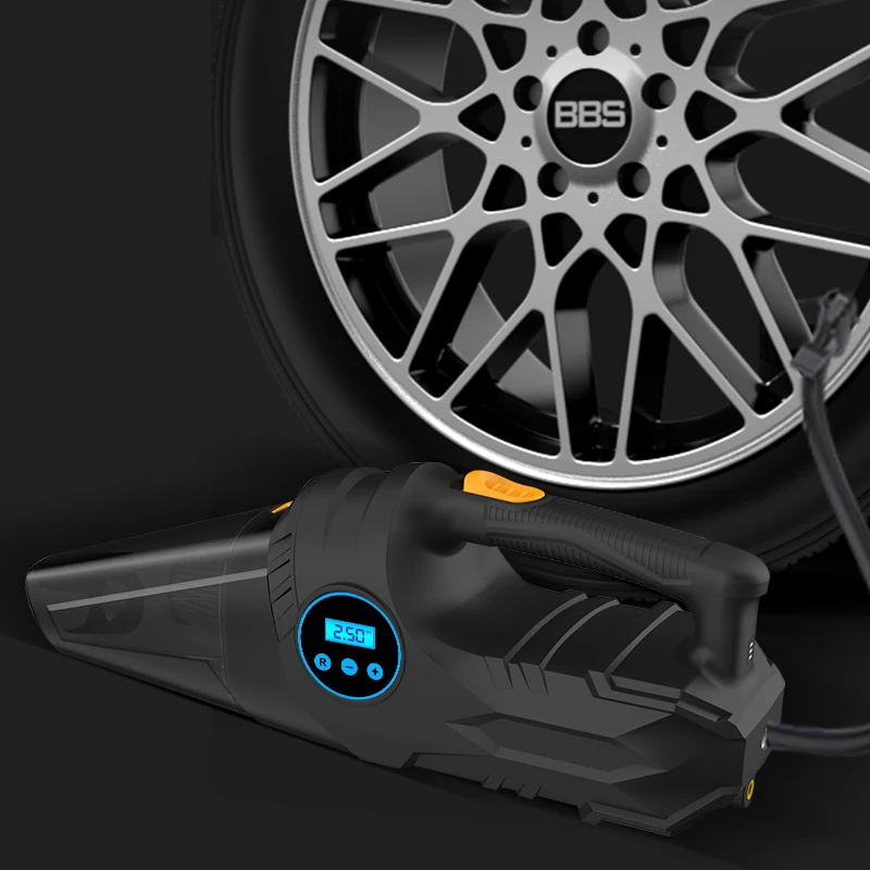 CARSUN Wholesale Multi-function 4 In 1 Car Vaccum 150PSI Tire Inflator Tire Pressure Monitoring Tool