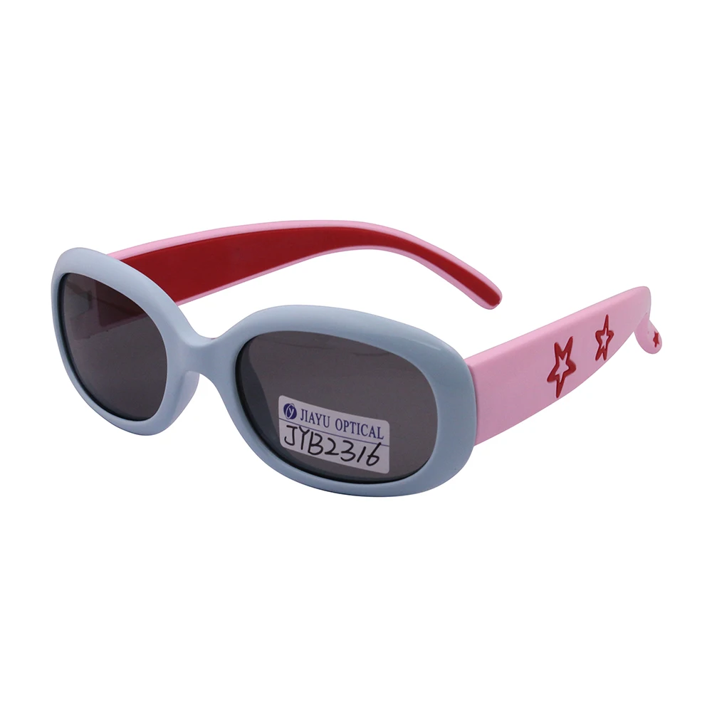 Fashion Oval Design Multi Color Cool Kids Wholesale Sun Glasses Pink Child Sunglasses Girls