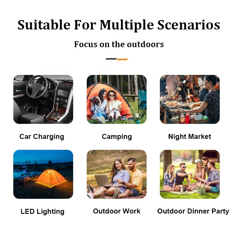 110V 220V 240V Home Outdoor Emergency Application good price outdoor use portable power bank station generator supply