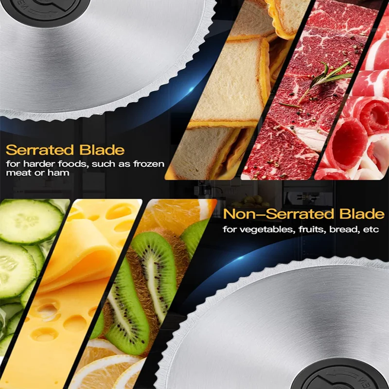 Restaurant or Household Electric Kitchen Machine Food Slicer High Quality Vegetable Cutter Automatic Cutting High Meat Slicer