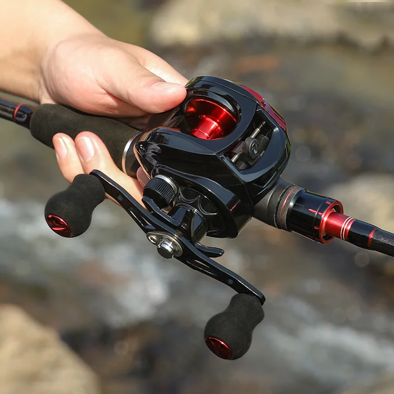 Hot Sale LINNHUE AE2000 series Baitcasting Reel 7.2:1 Gear Ratio 8kg Max Drag Fishing Reel With 4 Ball Bearings Fresh Water Reel