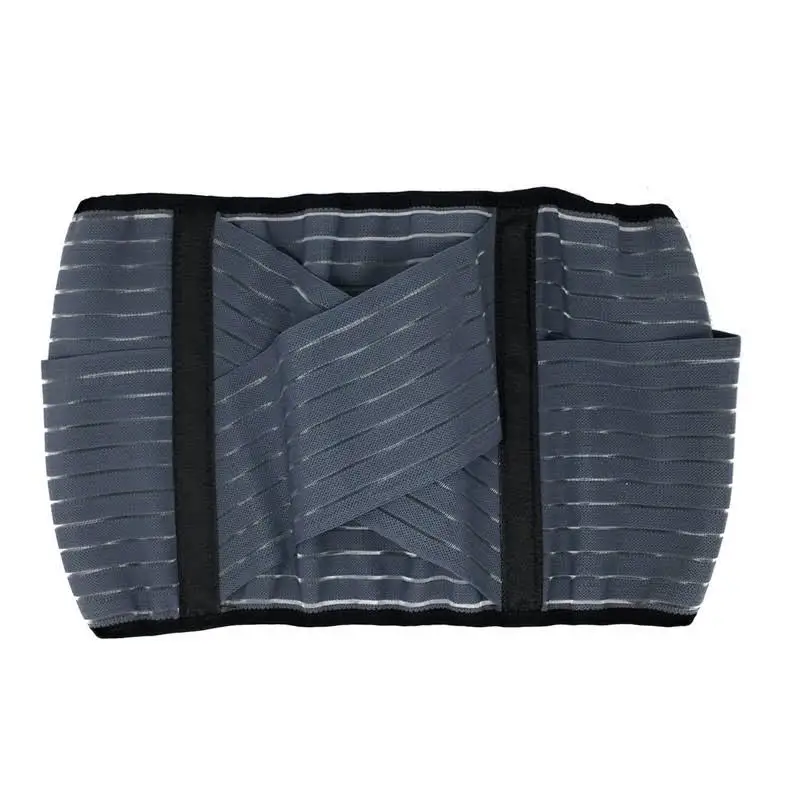 Wholesale Grey Lumbar Brace Lower Back Support Belt Multi-size Sacroiliac Brace Belt With Hook and Loop