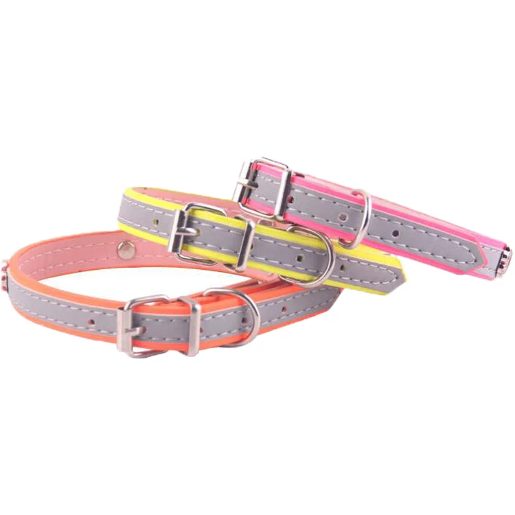 Custom logo luxury metal buckle dog jewelry collar pet leather dog collar