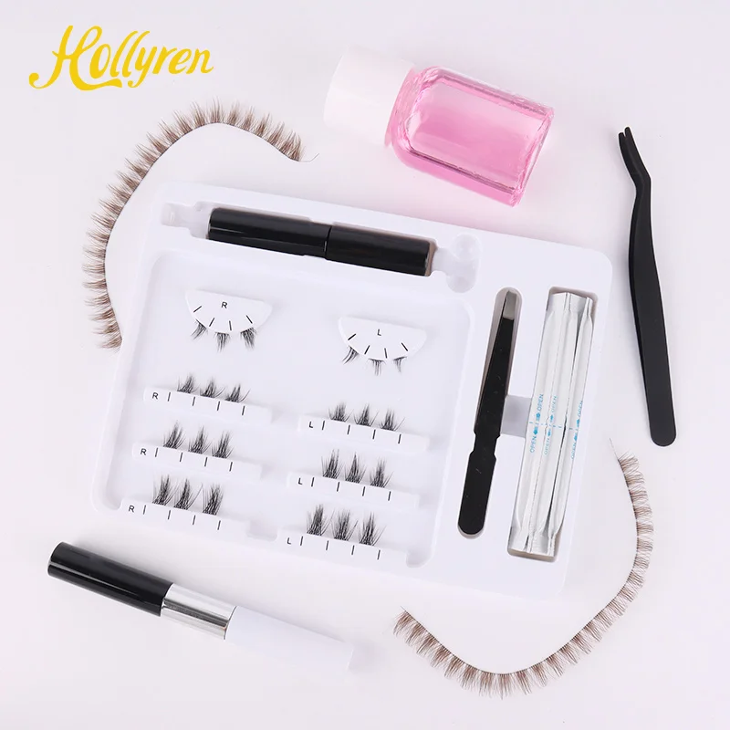 Hot Selling long Cluster Lashes Vogue Mink Cluster Eyelash Extensions Pre Cut Temporary Lash Extensions With Private Label