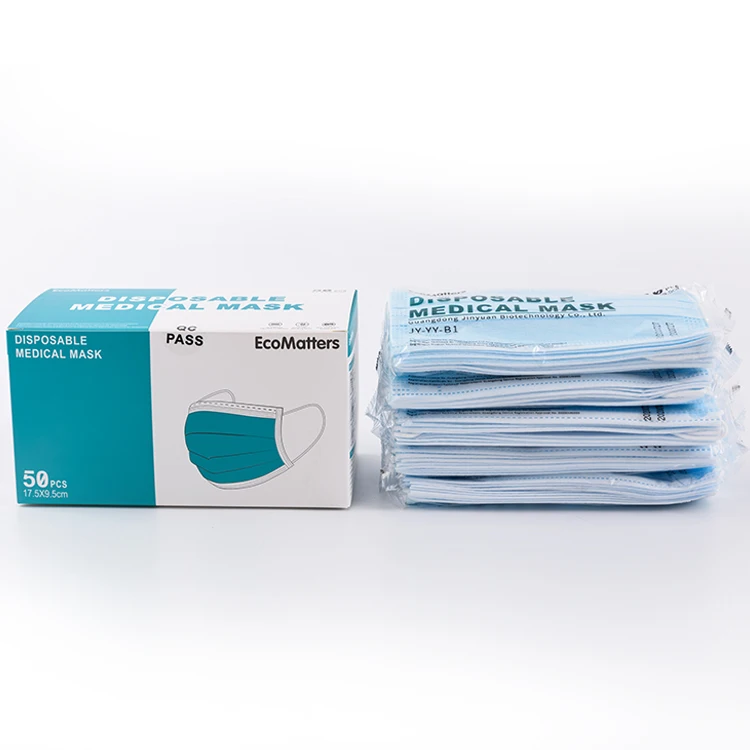  Белая списка одноразовая медицинская маска Тип iir трехслойная Heng De Face Shield с сертификатом CE