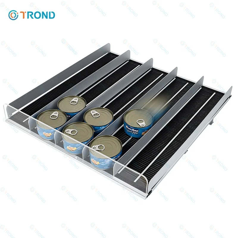 Front-facing Beer bottle  Can avalibale Roller Shelf System Gravity Feed Glide sliding track for gondola shelf supermarket rack