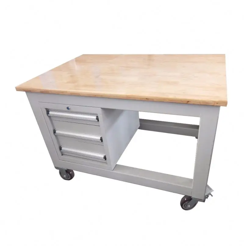 Toy  wooden workbench stainless steel workbench with drawers dental laboratory workbench for warehouse