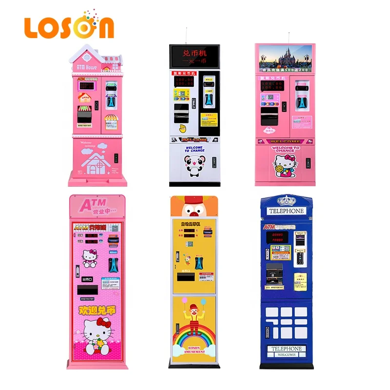 Advertising Bills to Coin Token Paper Note Exchange Coin Machine for Game Center