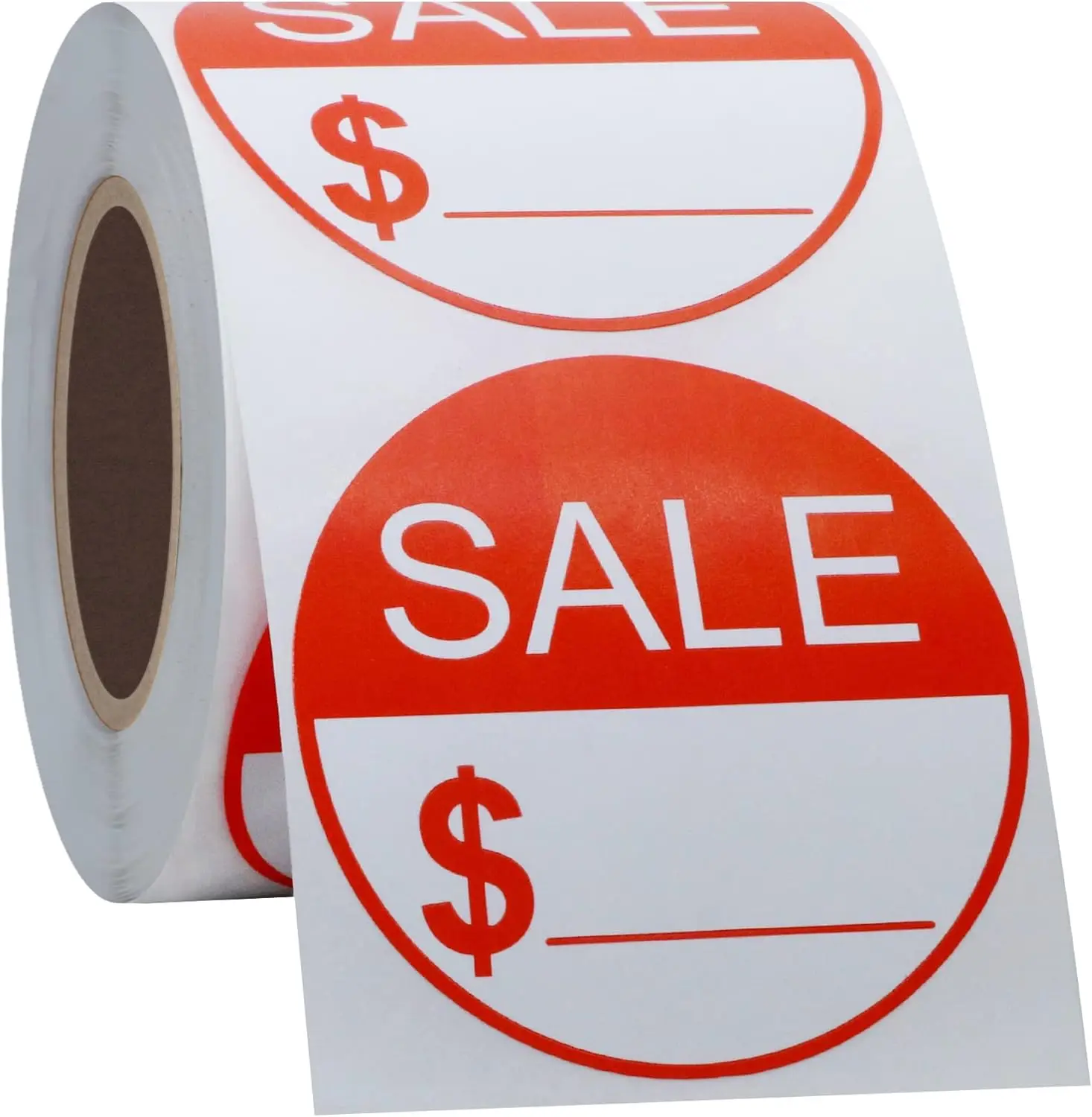 2 Inch Round Self-Adhesive Sale Stickers Red Circle Sale 300pcs Reusable Sale Price Labels for Perfume on