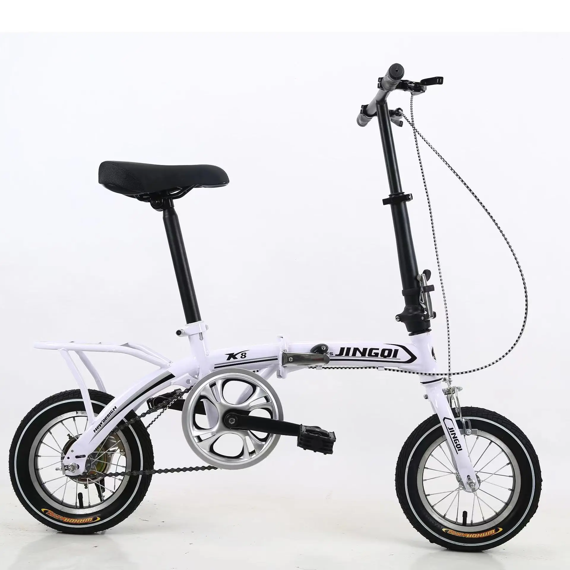 HWTT SHM-QS Mini Folding City Bike 7-Speed Fixed Gear Club BMX Road Bike for Adults Reliable Magnesium Alloy Disc Brake