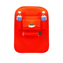 new design car back front seat protector organizer with lots of pockets
