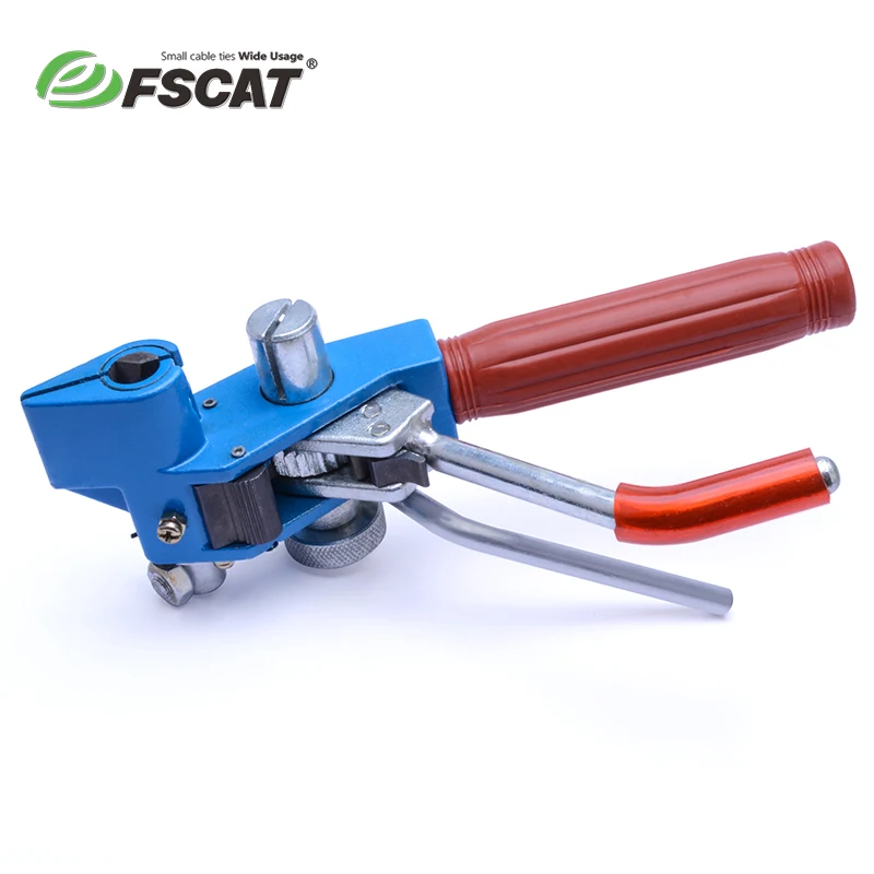 FSCAT Stainless steel cable tie bunching Tool tensioner TQ-200B manual cable tie tool 4.6MM-12.0MM