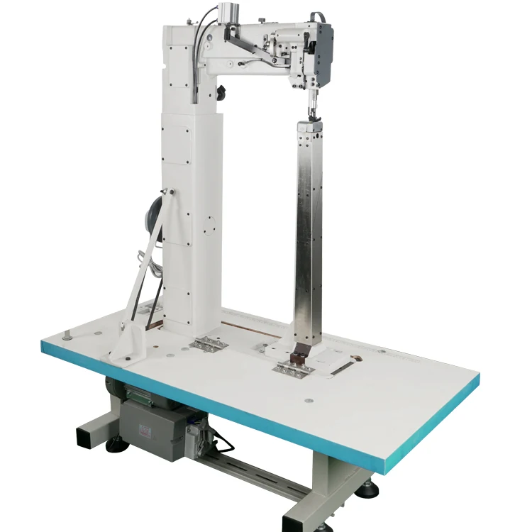 8918 Wholesale Heavy Duty ABS Luggage Suitcase Making Sewing Machine,Compound Feed Large Hook Post Bed Sewing Machine