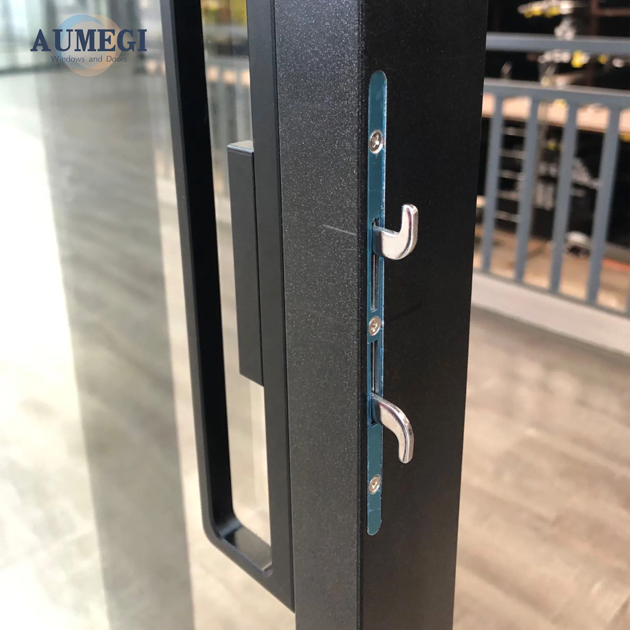 Popular Design Safe Slim Frame Rail Sliding Doors Roller Glass