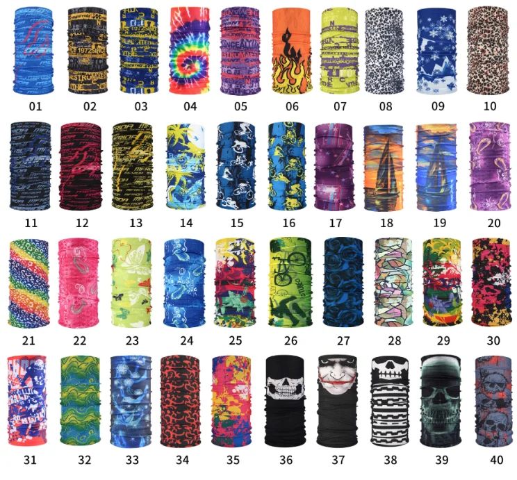 BSBH Wholesale Bandana Design Your Own Logo Bandanas Neck Gaiter Sublimation Printing Tube Seamless Custom Bandana With Logo