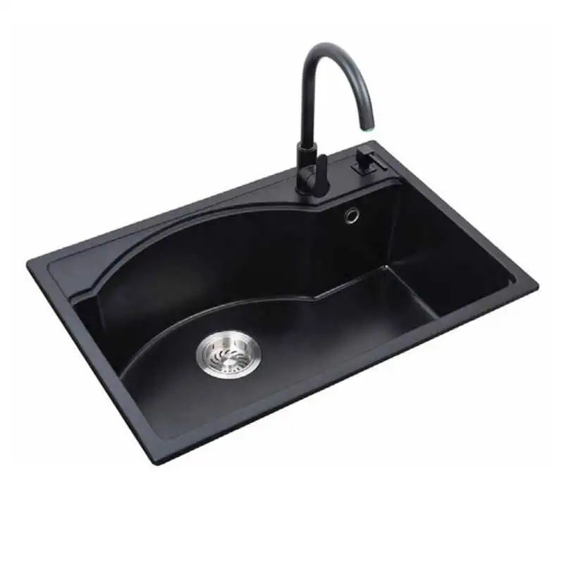 Custom Quartz Stone Single Bowl Hand Washing  Undermount Bowl Bin Sink