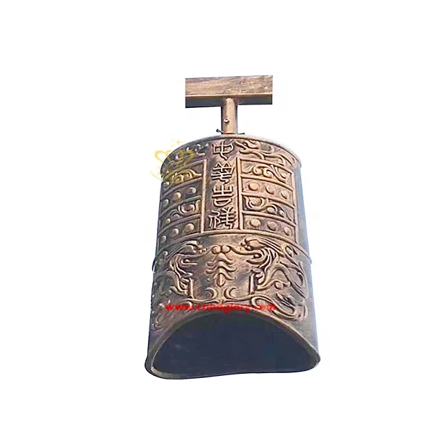 Outdoor Temple Garden Decor Sculpture Metal Crafts Bronze church Bell