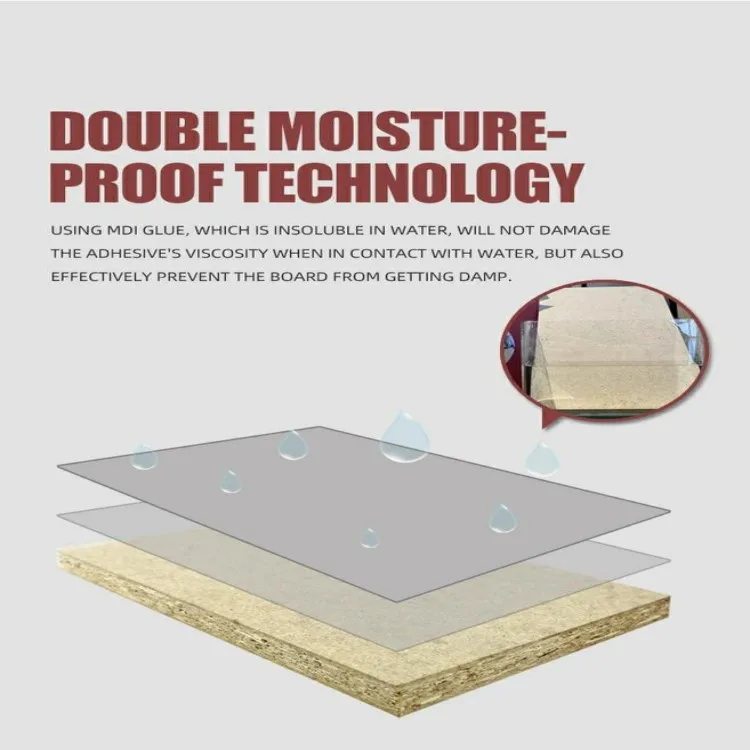 High quality from Factory E1 grade Melamine particle board MFC board 18mm